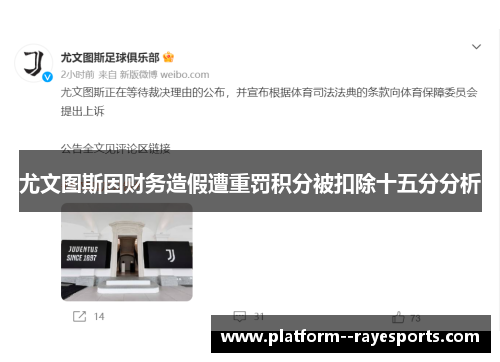 尤文图斯因财务造假遭重罚积分被扣除十五分分析 尤文图斯因财务造假遭重罚积分被扣除十五分分析
